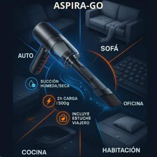 Aspira-Go: Limpieza sin cables, sin esfuerzo y al instante